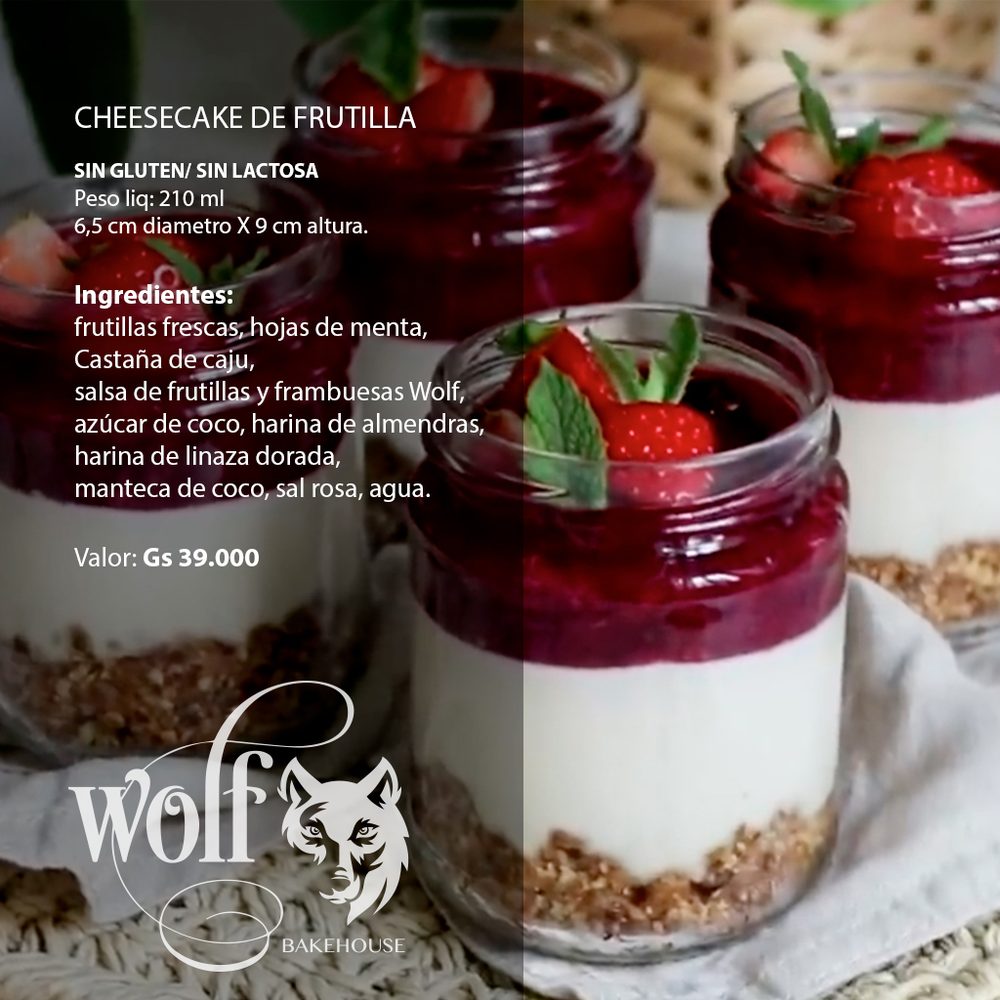 Strawberry cheesecake jars by Milene Pereira at Wolf Bakehouse