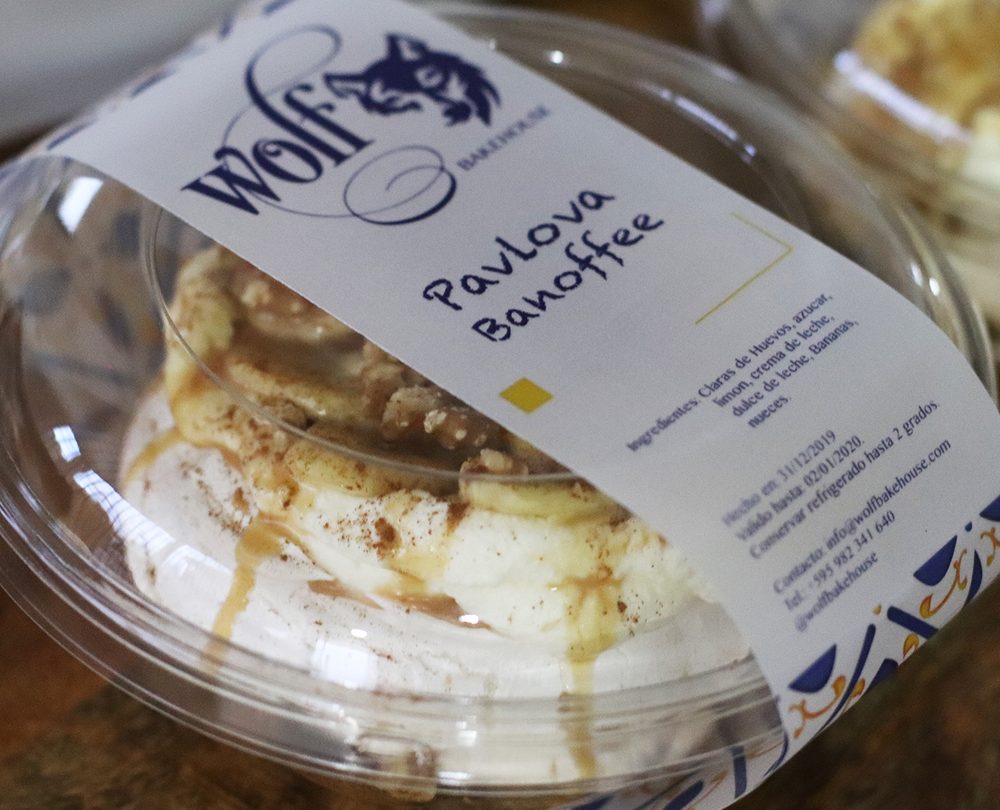 Pavlova Banoffee, ready to go by Milene Pereira at Wolf Bakehouse