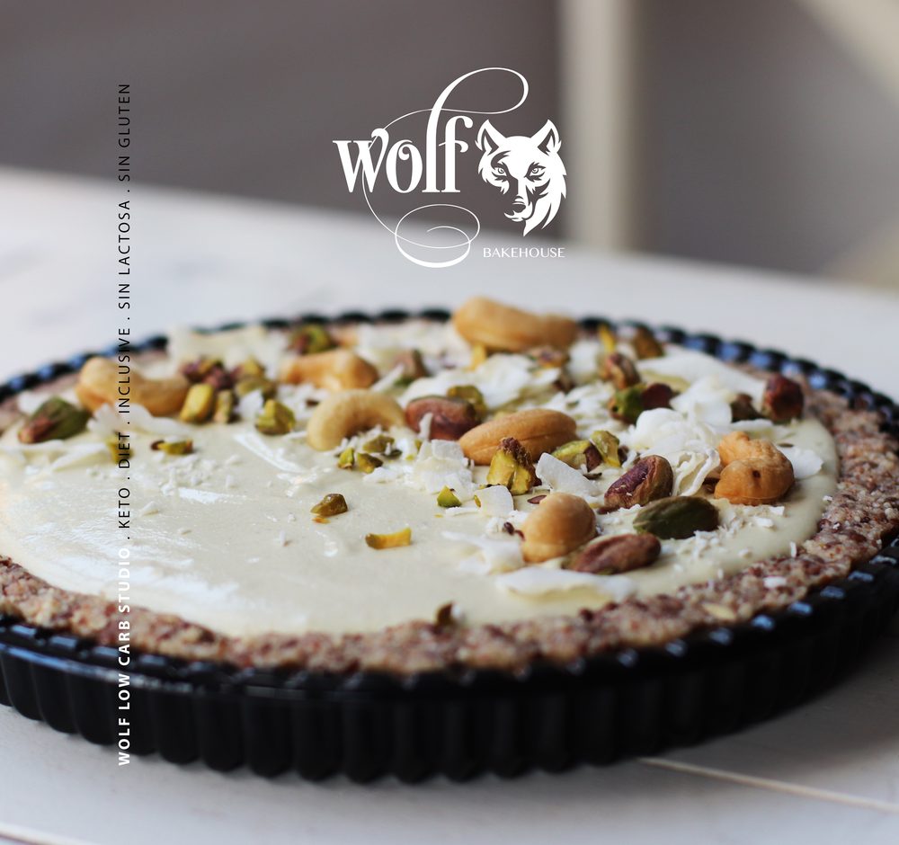 Cashew & pistachio pie, whole by Milene Pereira at Wolf Bakehouse
