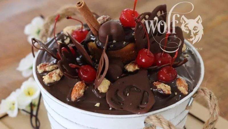 Chocolate & berry cake by Milene Pereira at Wolf Bakehouse