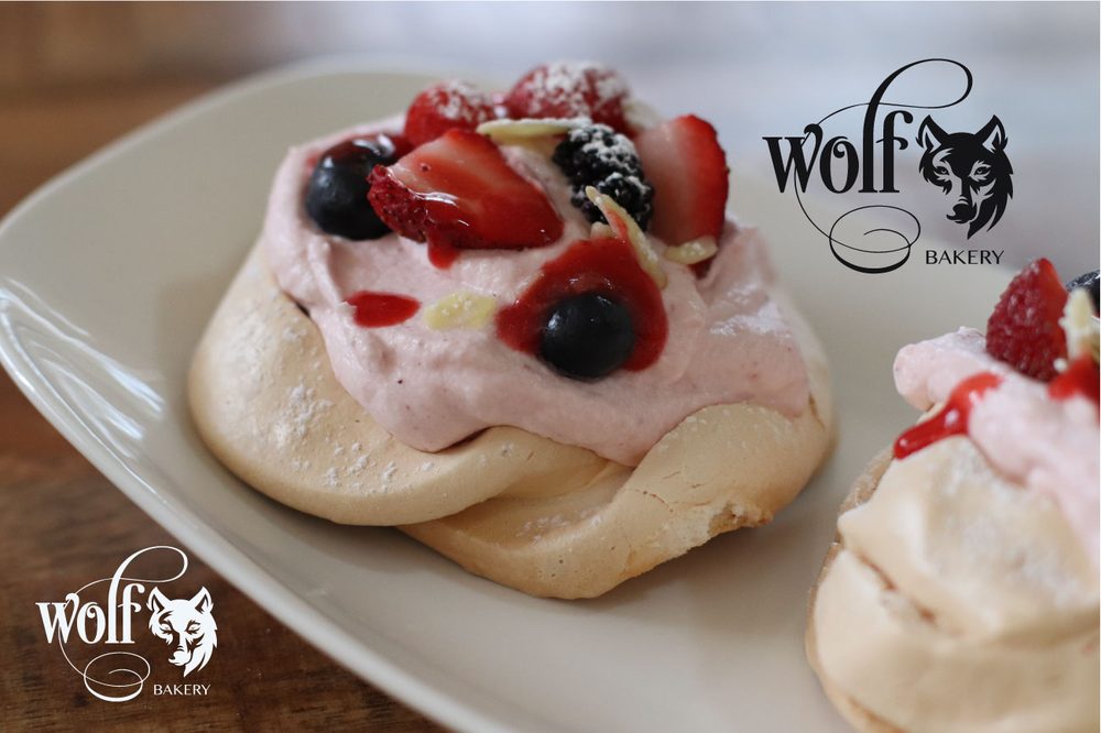 Mini pavlova with berries by Milene Pereira at Wolf Bakehouse